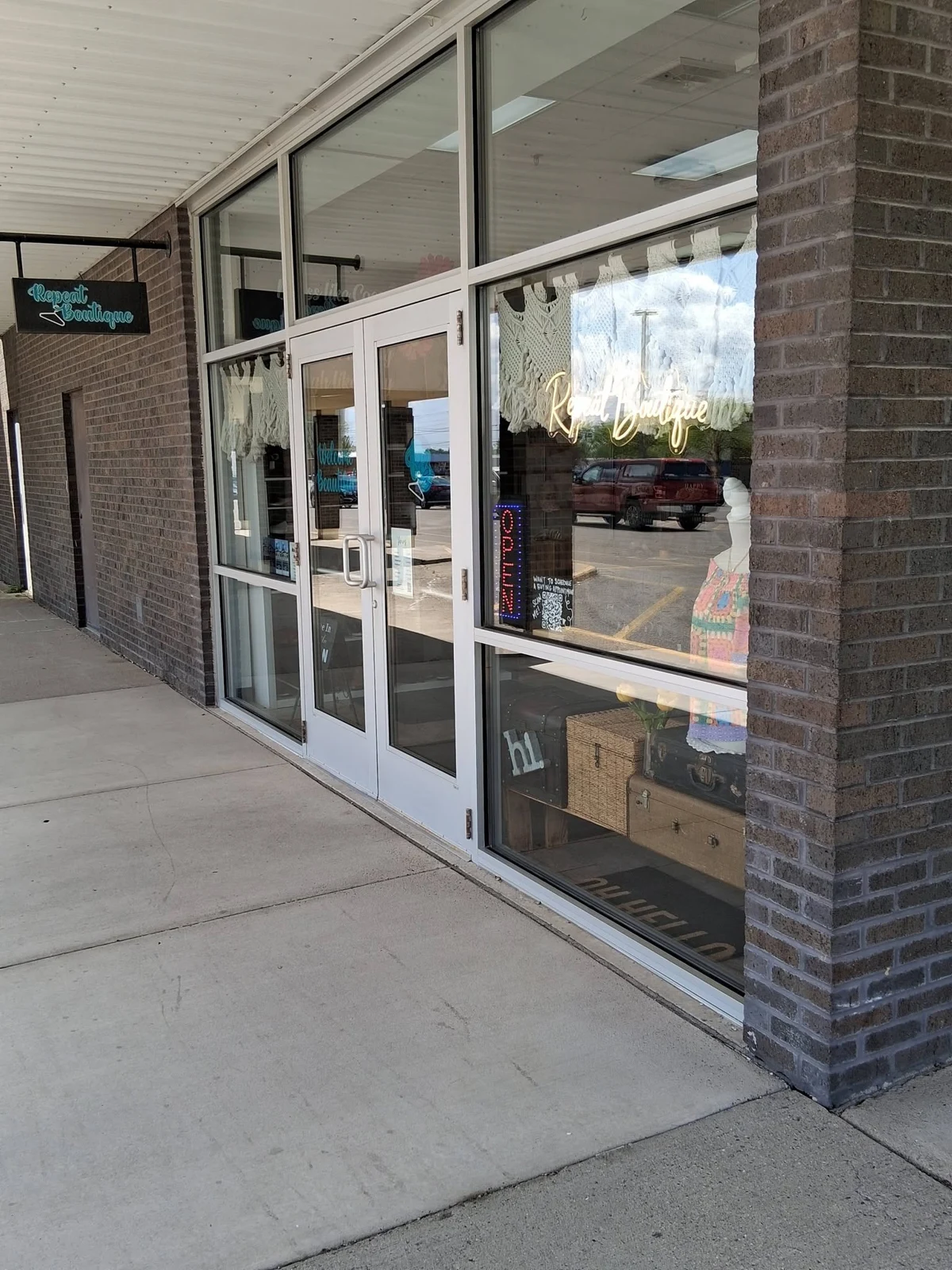 Storefront glass and entrance in Madison’s Facebook work gallery.